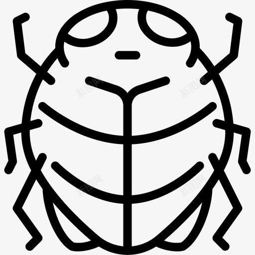 虫子25号弹簧直线型图标svg_新图网 https://ixintu.com 25号弹簧 直线型 虫子