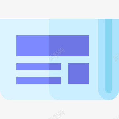 报纸通讯和媒体9平面图图标图标