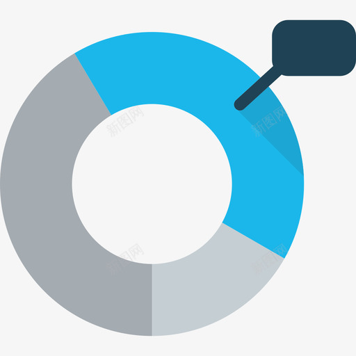 饼图业务73持平图标svg_新图网 https://ixintu.com 业务73 持平 饼图