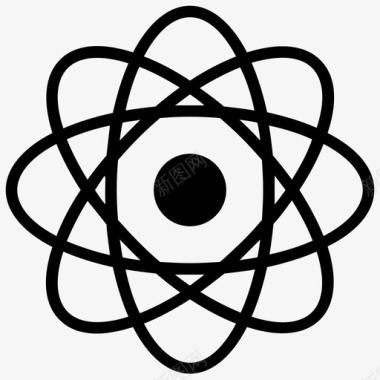科学符号原子科学原子系统图标图标