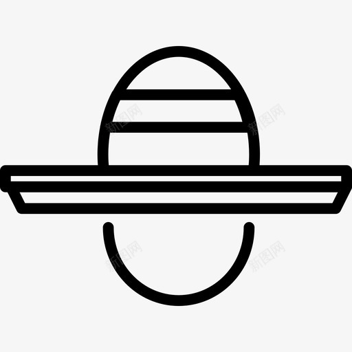 帽子旅行82直线型图标svg_新图网 https://ixintu.com 帽子 旅行82 直线型