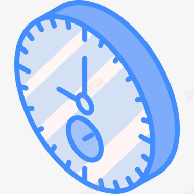 时钟必需品20蓝色图标图标
