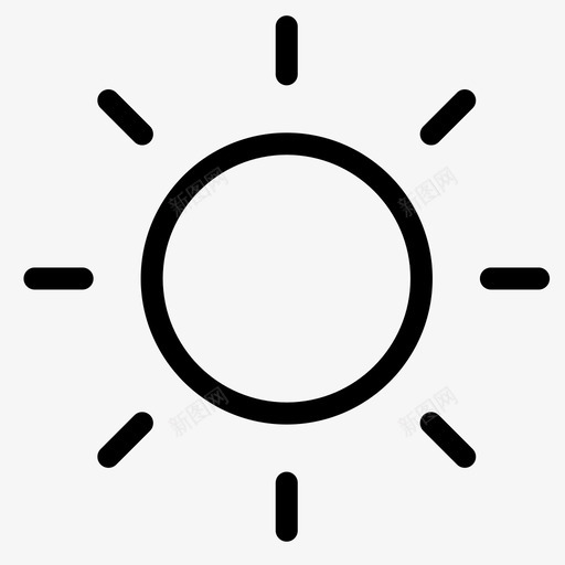 icon_sunsvg_新图网 https://ixintu.com icon_sun