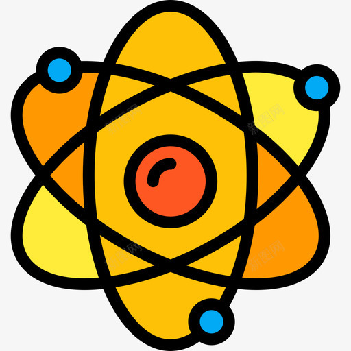 原子能量和能量5线性颜色图标svg_新图网 https://ixintu.com 原子 线性颜色 能量和能量5