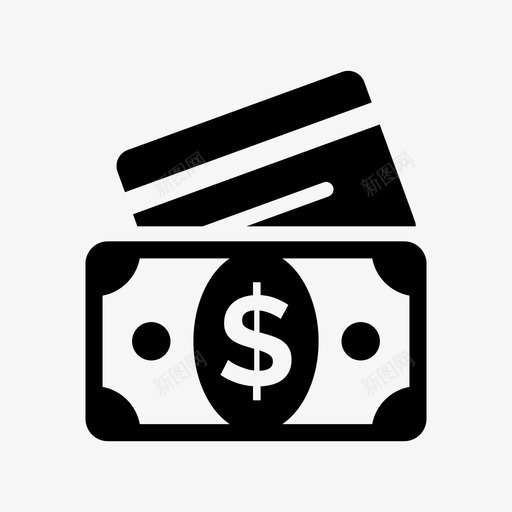 钱卡信用卡图标svg_新图网 https://ixintu.com 信用卡 借记卡 卡 金融 钱 餐厅
