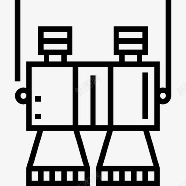 双筒望远镜探险10直线图标图标