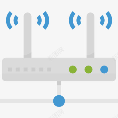 Wifi网络27扁平图标图标