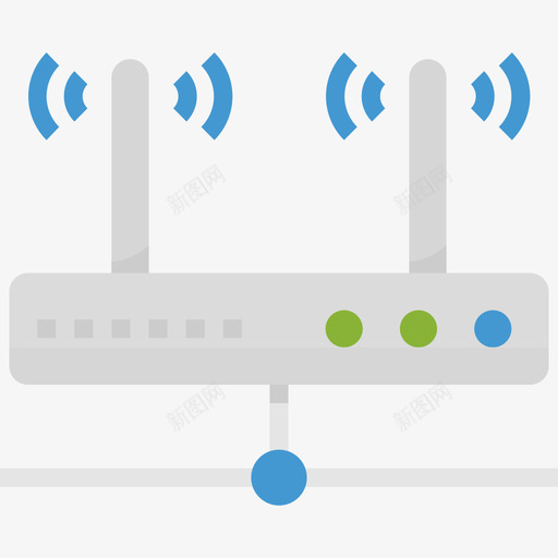 Wifi网络27扁平图标svg_新图网 https://ixintu.com Wifi 扁平 网络27