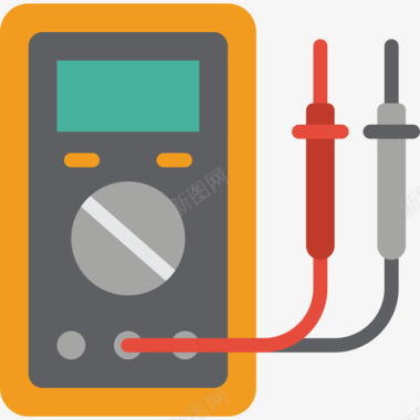 电压表功率和能量7扁平图标图标