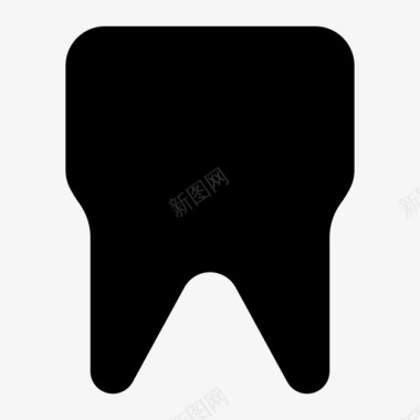 牙齿钙咀嚼图标图标