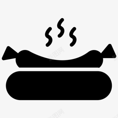 热狗快餐烧烤食品图标图标