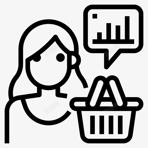 消费者行为分析客户统计图标svg_新图网 https://ixintu.com 客户 数字营销 消费者行为分析 统计