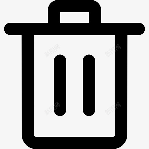 垃圾桶杂项16线性图标svg_新图网 https://ixintu.com 垃圾桶 杂项16 线性