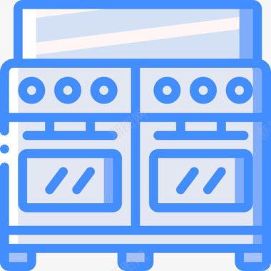 烤箱家用电器4蓝色图标图标