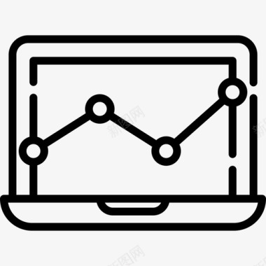 分析商业分析11线性图标图标