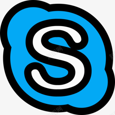 Skype社交17线性颜色图标图标