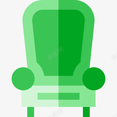 扶手椅豪华商店公寓图标图标