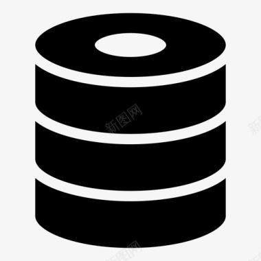 数据库堆栈存储图标图标