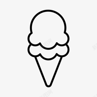 冰淇淋食物春假图标图标