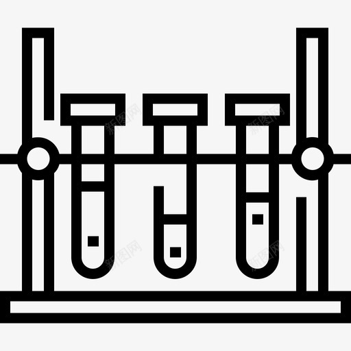 试管化学11线性图标svg_新图网 https://ixintu.com 化学11 线性 试管