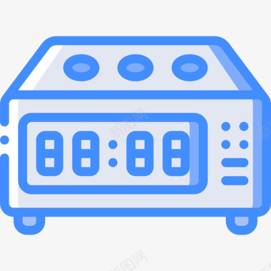 数字钟家用电器4蓝色图标图标