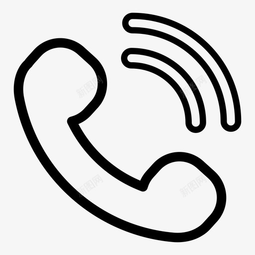 电话固定电话通话图标svg_新图网 https://ixintu.com voip 商务 固定电话 电话 通话