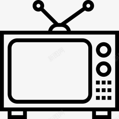 电视多媒体21线性图标图标