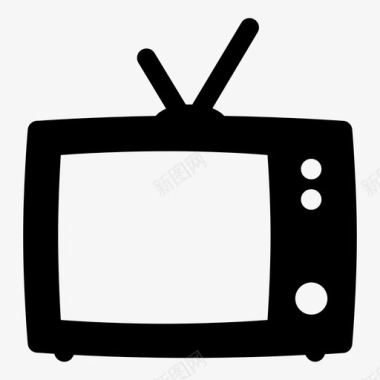 电视娱乐流媒体图标图标