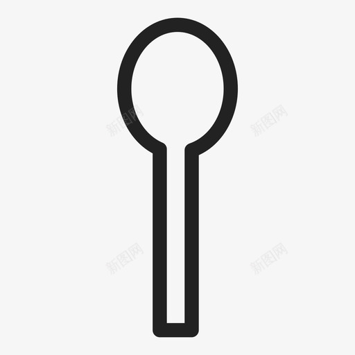 勺子厨房餐厅图标svg_新图网 https://ixintu.com 勺子 厨房 银器 餐厅