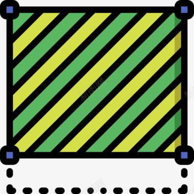 框架桌面出版2线颜色图标图标