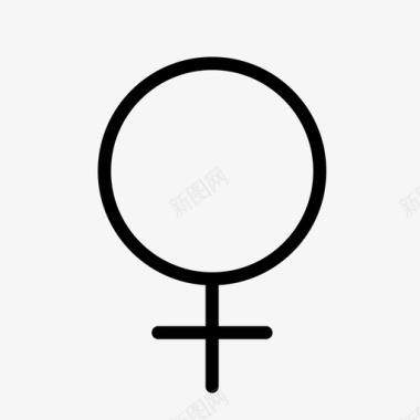 女人性别性图标图标