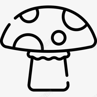 蘑菇弹簧33线形图标图标