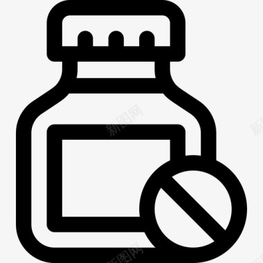 瓶化学18线性图标图标