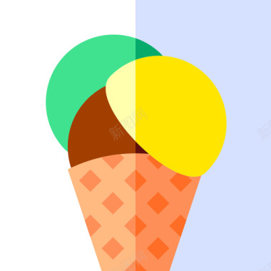 冰淇淋旅行80平的图标图标