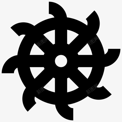 圣凯瑟琳车轮基督教圣徒图标svg_新图网 https://ixintu.com 圣凯瑟琳车轮 圣徒 基督教 纺纱