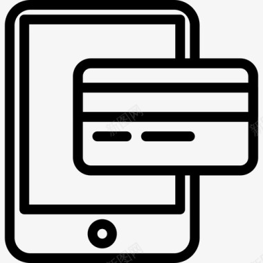 Ipad电子商务42线性图标图标
