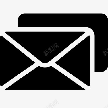 信封捆绑电子邮件图标图标