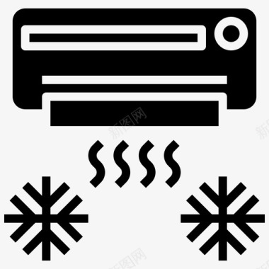 空调暖气机器图标图标