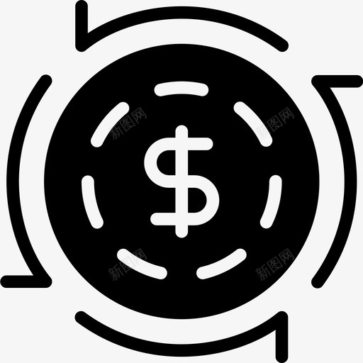 货币流通商业金融图标svg_新图网 https://ixintu.com 商业 商业卷2固体 货币流通 金融 销售 零售