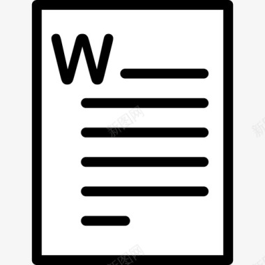 Word办公文具4线颜色图标图标