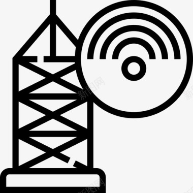 反应灵敏物联网8线性图标图标