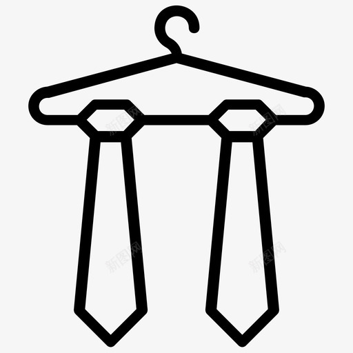 领带服装着装图标svg_新图网 https://ixintu.com 制服 服装 父亲节的标志 着装 领带