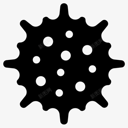 病毒细菌癌症图标svg_新图网 https://ixintu.com 疾病 病毒 病毒细胞 癌症 细菌
