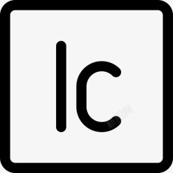 incopyIncopyadobe徽标6线性图标高清图片