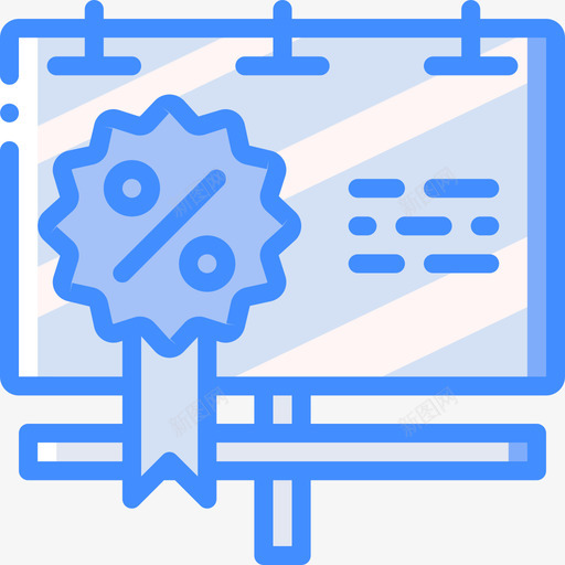 广告牌营销20蓝色图标svg_新图网 https://ixintu.com 广告牌 营销20 蓝色