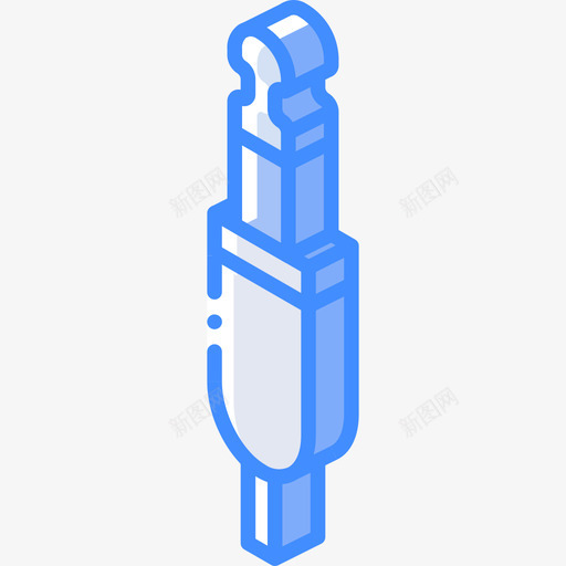 插孔连接器techiso蓝色图标svg_新图网 https://ixintu.com techiso 插孔连接器 蓝色