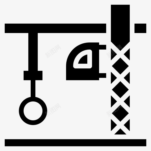 风电建筑工具起重机图标svg_新图网 https://ixintu.com 交通运输 塔吊 工地塔吊 建筑工具 起重机 重电工业扎实 风电