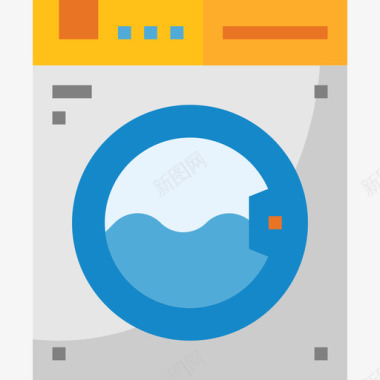 洗衣机清洁21平板图标图标