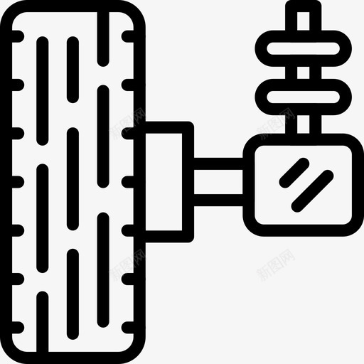 悬架汽车零件车辆4直线图标svg_新图网 https://ixintu.com 悬架 汽车零件车辆4 直线