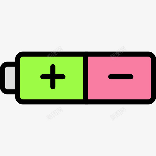 电池科学34线性颜色图标svg_新图网 https://ixintu.com 电池 科学34 线性颜色